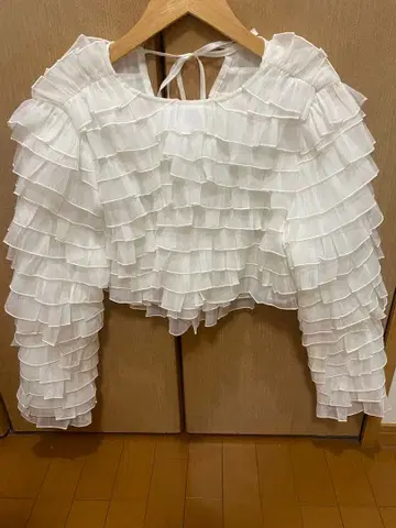 bibiy. 프릴 셔츠 화이트