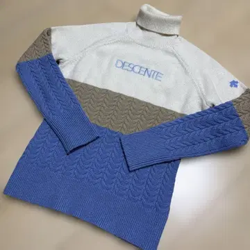 DESCENTE 데상트 골프 하이넥 니트 스웨터