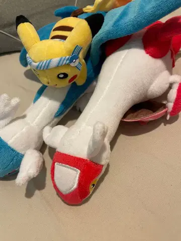 라티오스 라티아스 피카츄 봉제 인형 포켓몬 센터 후쿠오카 한정판