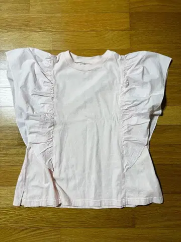 UNIVERSAL SEVEN 스탠다드 천축 프릴 슬리브 풀오버