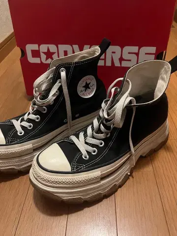 CONVERSE ALL STAR 블랙 통굽 스니커즈