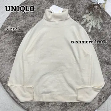미사용 택 포함 23년 [UNIQLO] 3D 캐시미어 터틀넥 스웨터 L