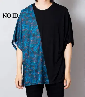 [ 새상품급 ] NO ID. 노아이디 플라워 패턴 절개 루즈 T