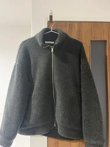 보아 플리스 자켓 M 사이즈 그레이