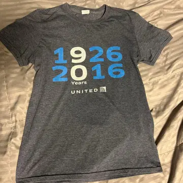 유나이티드 항공 90주년 기념 T셔츠 S