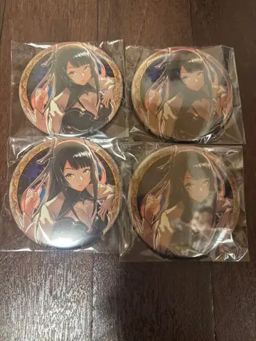 누에의 음양사 컬렉션 캔 배지 누에 4종 세트