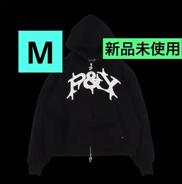 punkandyo 지퍼 후드티 블랙