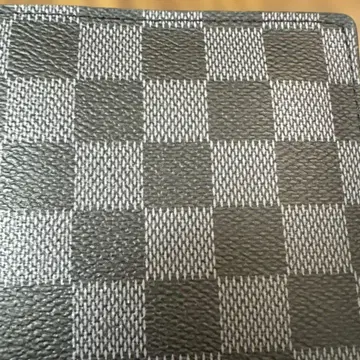 미사용품 다미에 패턴 접이식 지갑