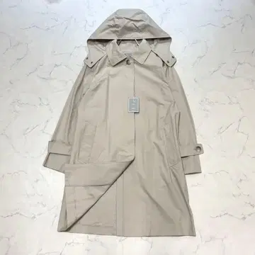 [택 포함 새상품] 에프데 후드 부착 미들 코트 스텐카라 코트 L