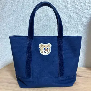 [ 새상품급 ] 페이러 올드 테디 와펜 토트백 네이비 스몰
