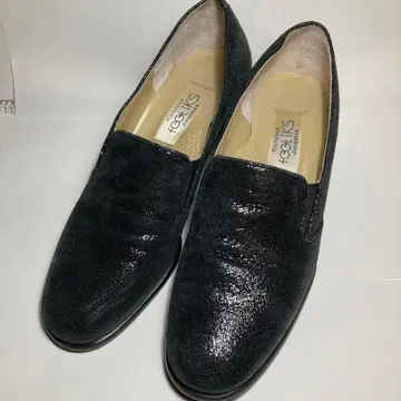 footIKS 블랙 슬립온 슈즈 사이즈 23cm (23A)