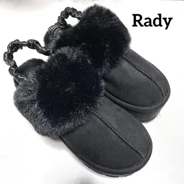 Rady 레이디 무토 시즈카 통굽 무스탕 샌들