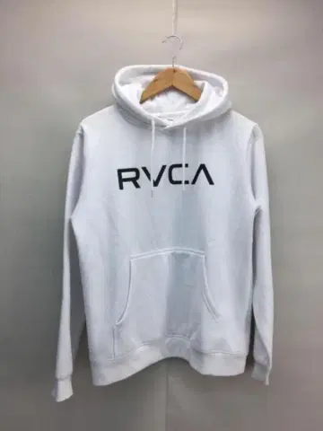 RVCA 화이트 후드 부착 후드티