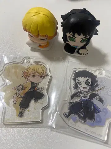 귀멸의 칼날 피규어 & 아크릴 키링 세트