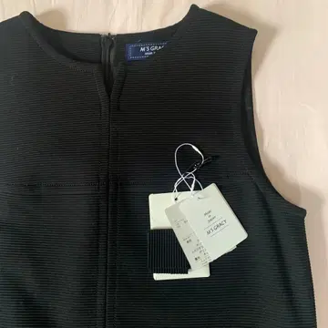 엠즈 그레이시 블랙 리본 오버롤 스커트