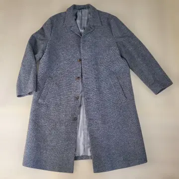 그레이 체스터 코트 울 혼방