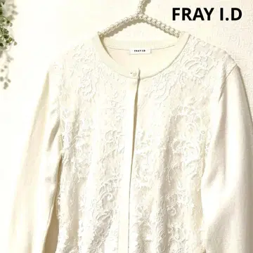 FRAY I.D 프레이 아이디 레이스 콤비 스트링 가디건 니트
