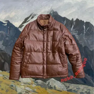 Roberto Massini 다운 자켓 돈피 페더 브라운