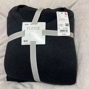 유니클로 니트 플리스 세트 L 블랙