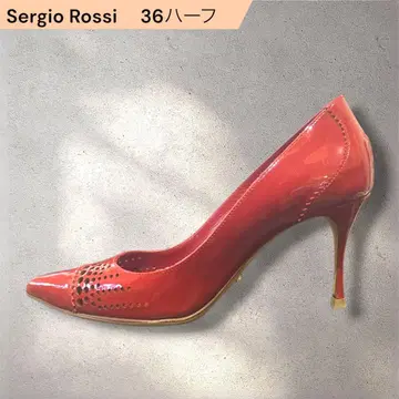 [ 새상품급 ] Sergio Rossi 빨간색 하이힐 36 하프