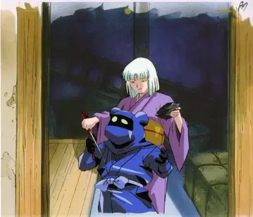 음수학원 La Blue Girl 애니메이션 셀화 2