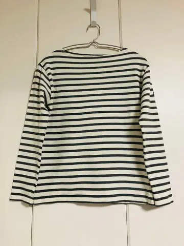 세인트 제임스 웨쌍 보더 긴팔 티셔츠 T0 화이트 x 그레이