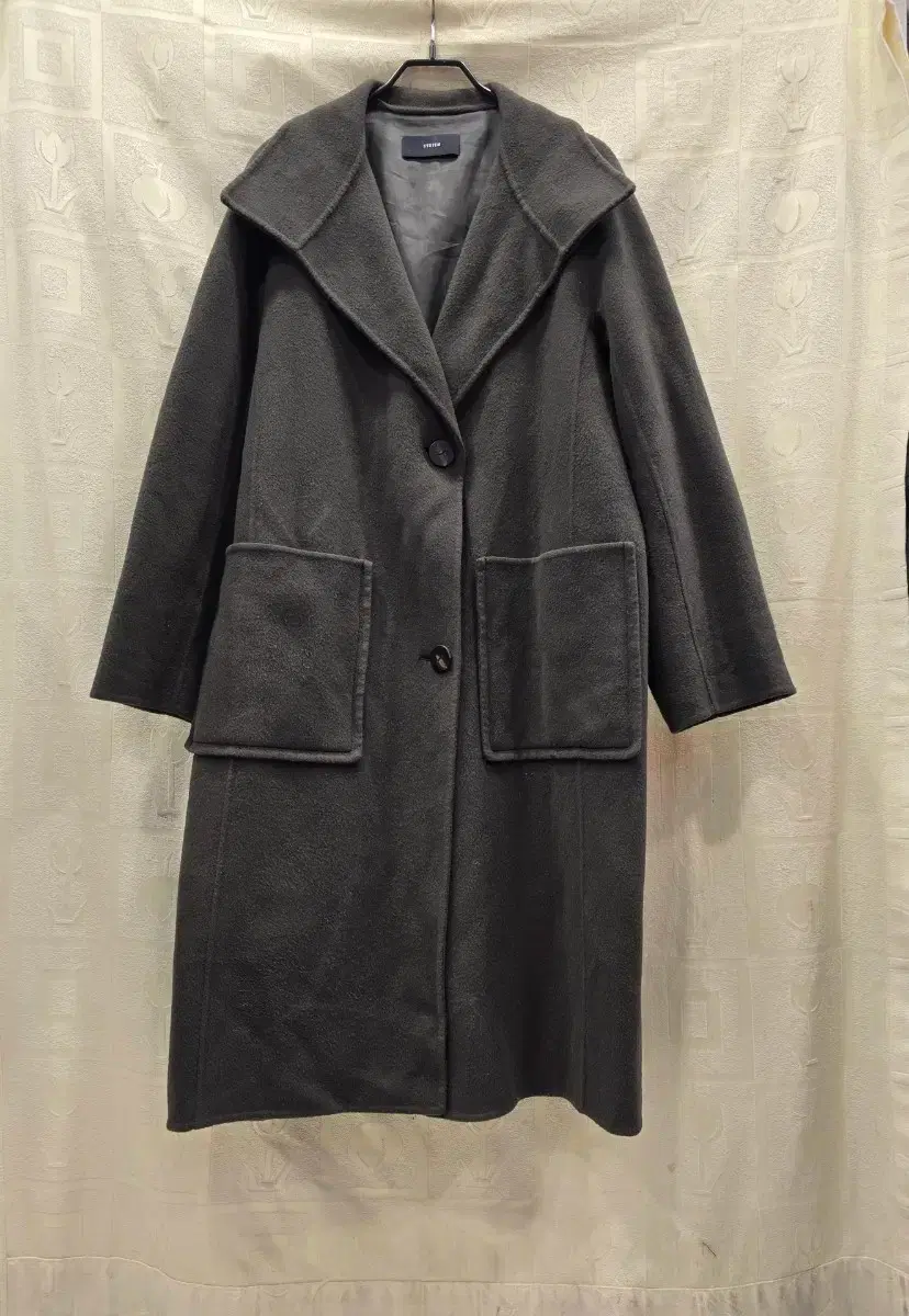 Hansem System SYSTEM Wool Cashmere Blend Long Coat 55~66