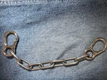 실버 지갑 체인 펑크 그런지