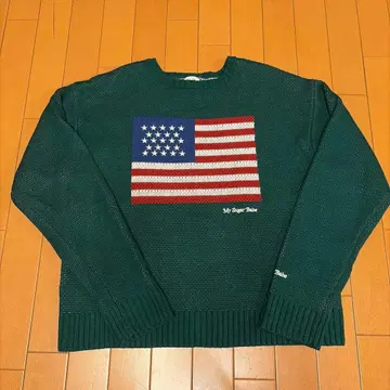 My Sugar Bakes 미국 국기 니트 스웨터