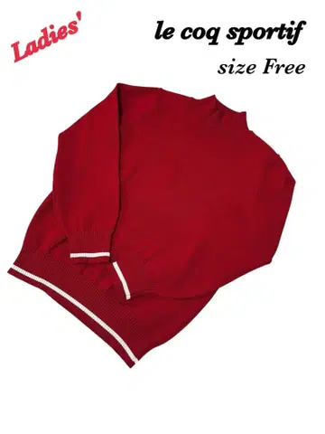 르꼬끄 스포르티브 니트 스웨터 프리 사이즈 루즈핏 하이넥