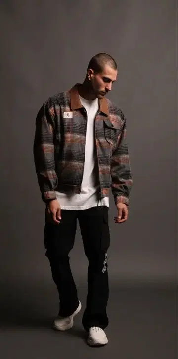 darc sport 체크 무늬 플란넬 자켓