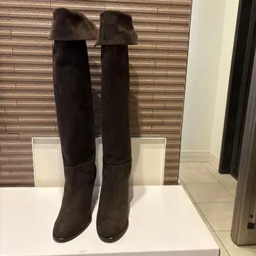 미사용품 ANAYI 스웨이드 롱 부츠