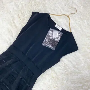 택 포함 새상품 index 인덱스 슬리브리스 원피스 [ M ] 월드 블랙