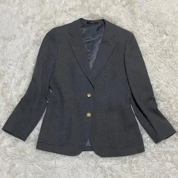 새상품급 Hartford 테일러드 자켓 골드 버튼 그레이 울 100%