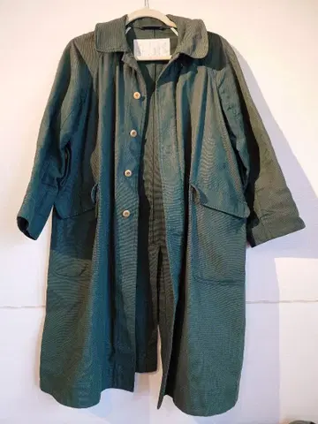 45R 다크 그린 코트 프리 사이즈