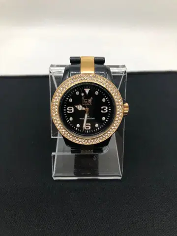 ICE-WATCH 아이스워치 블랙 x 골드 큐빅 베젤
