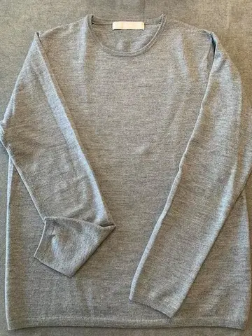 ESTNATION 에스트네이션 그레이 크루넥 니트