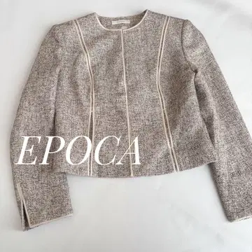 EPOCA 에포카 노카라 자켓 와시 트위드