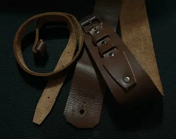 YAMAHA SP-410 야마하 가죽 기타 스트랩 브라운