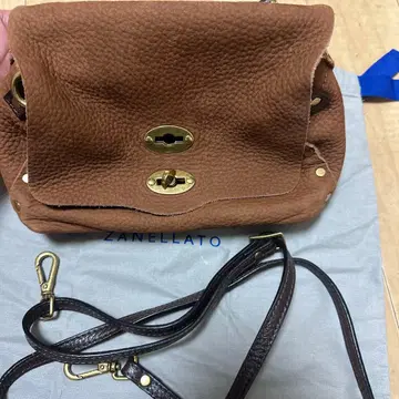 ZANELLATO 브라운 숄더백