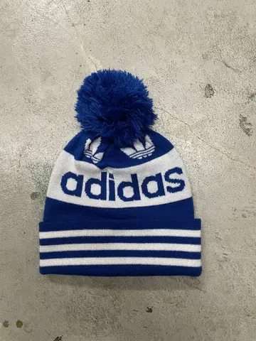 00s 아디다스 니트 모자 비니 모자 꽁지 y2k 보더