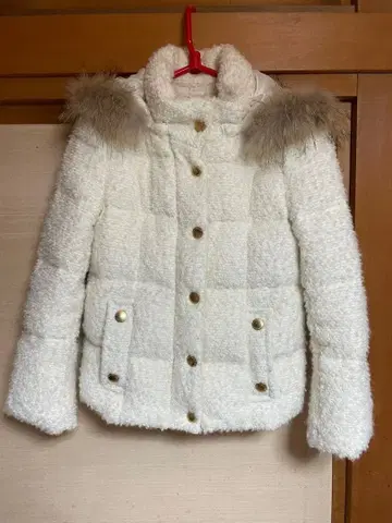 MARY QUANT 아우터 퍼 달린 다운 자켓 화이트