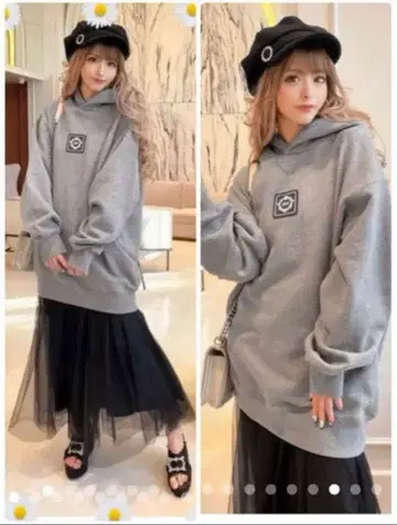 인기 컬러 그레이 미개봉 새상품 러버 와펜 후디 S 초레어 라스트 한 점