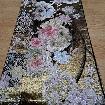 순수 실크 후쿠로 오비 중후리소데 후리소데 기모노 오비