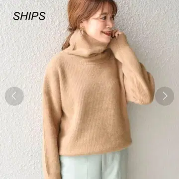 SHIPS 쉽스 폭스 터틀넥 니트 풀오버 카멜