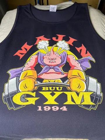 [탱크탑] MAJIN BUU GYM 마인 부우 골드짐 BKXL