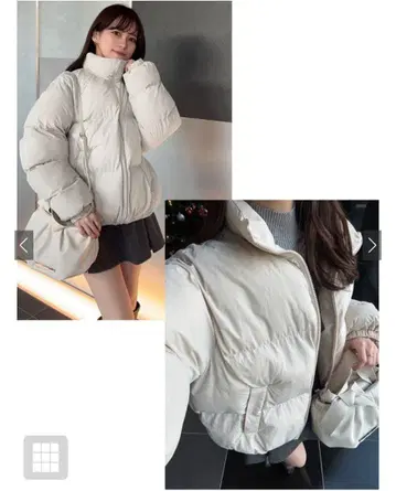 스탠드 카라 숏 기장 다운 자켓[dk1342]