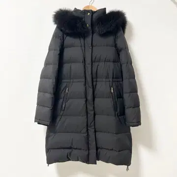 IENA P/타프타 롱 다운 코트 블랙 36