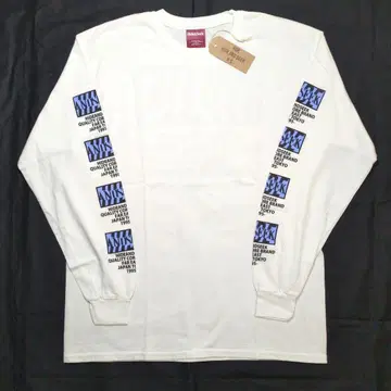 H&S L/S 티셔츠 미사용 L WHITE 하이드앤시크
