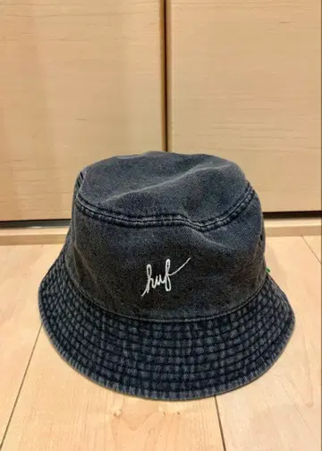 HUF 블랙 데님 버킷 햇